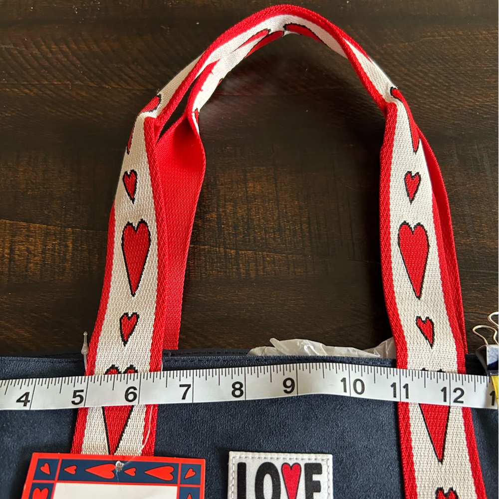 Brighton Velveteen Love Tote bag. - Picture 6 of 7